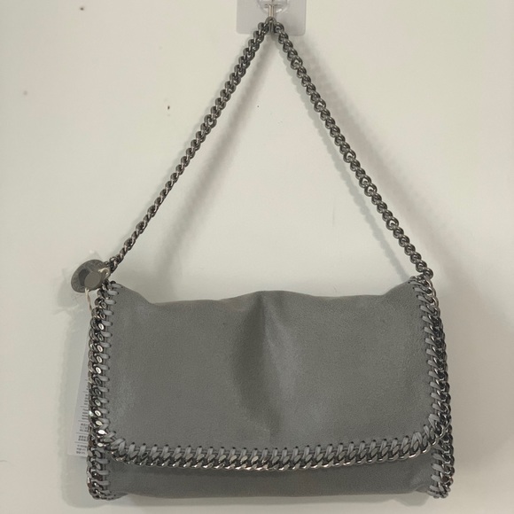 Stella McCartney Falabella Clutch Handbag Shaggy Dear Gray - Picture 6 of 16